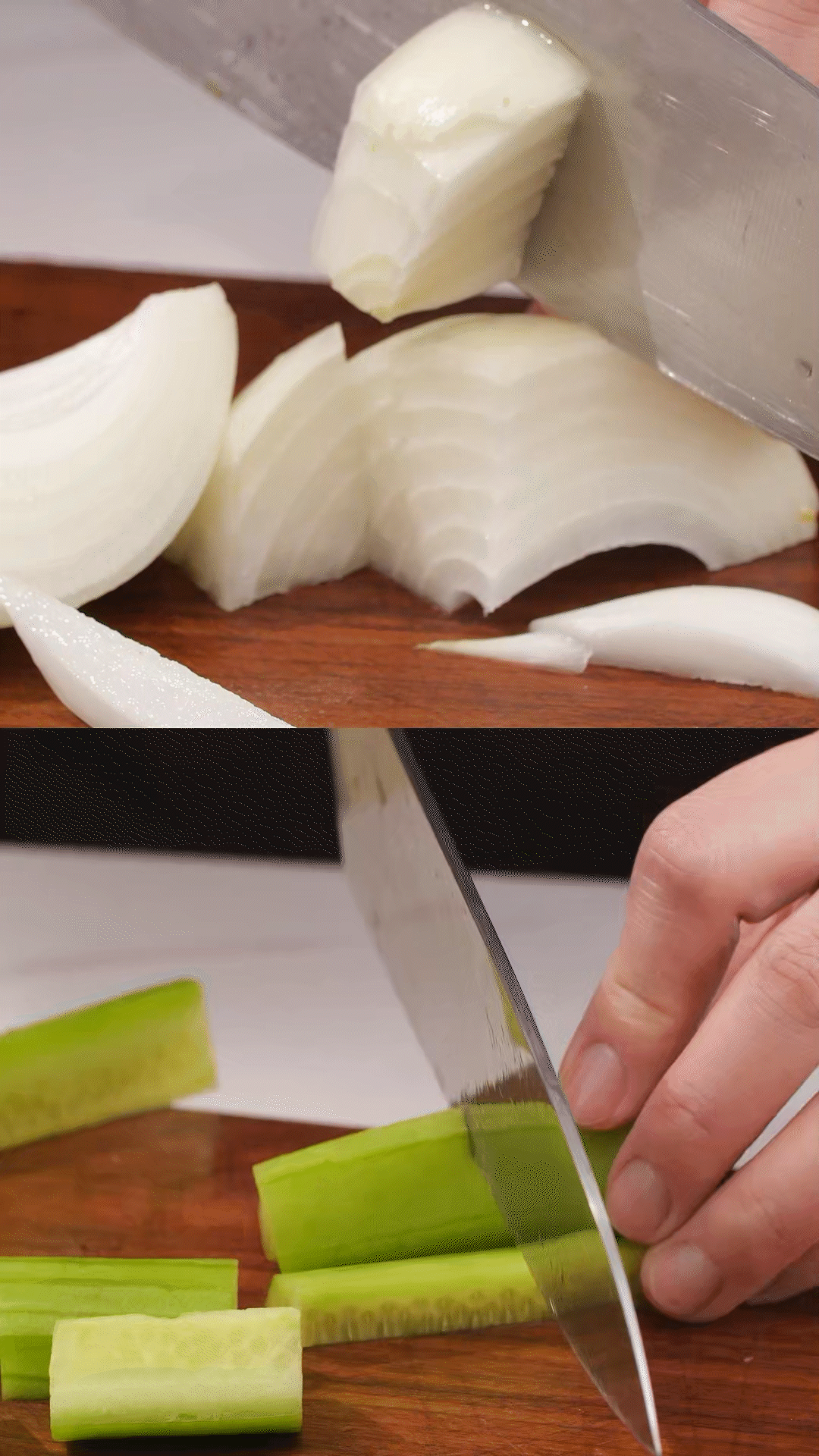 番茄、黃瓜、洋蔥切丁，用適量鹽殺水